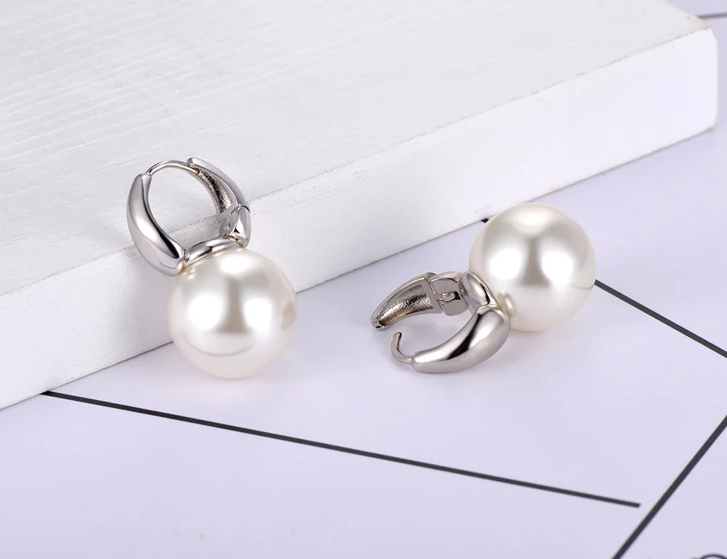 Original Design Office Style White Pearl Party Earrings for Women Trendy Wedding Earrings Jewelry E20241