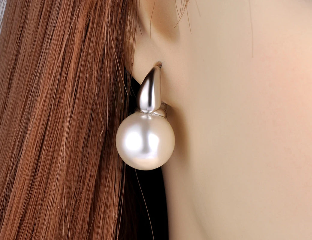 Original Design Office Style White Pearl Party Earrings for Women Trendy Wedding Earrings Jewelry E20241