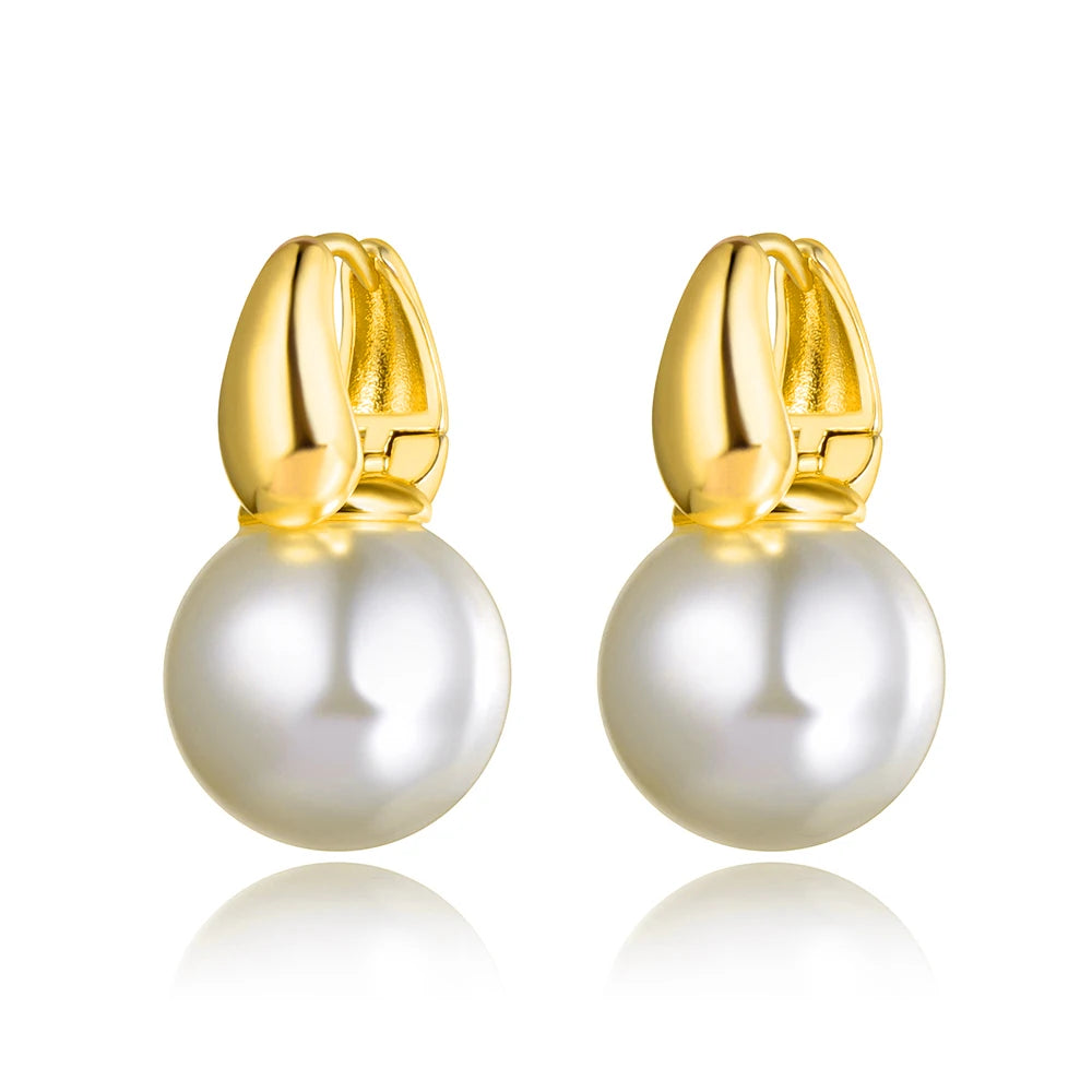 Original Design Office Style White Pearl Party Earrings for Women Trendy Wedding Earrings Jewelry E20241