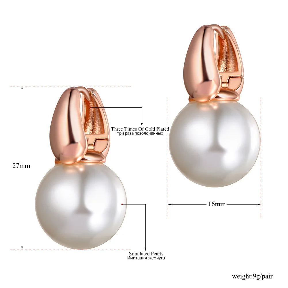 Original Design Office Style White Pearl Party Earrings for Women Trendy Wedding Earrings Jewelry E20241