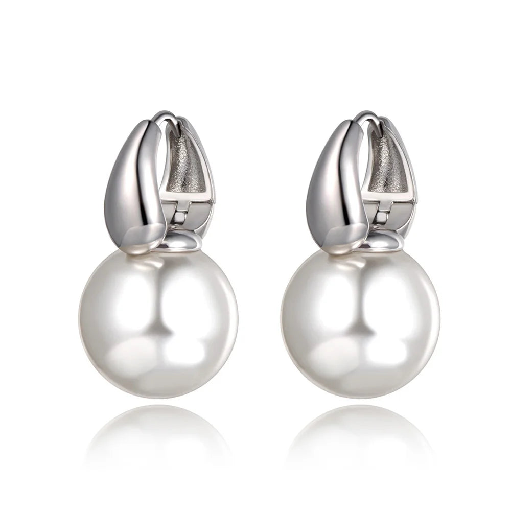 Original Design Office Style White Pearl Party Earrings for Women Trendy Wedding Earrings Jewelry E20241