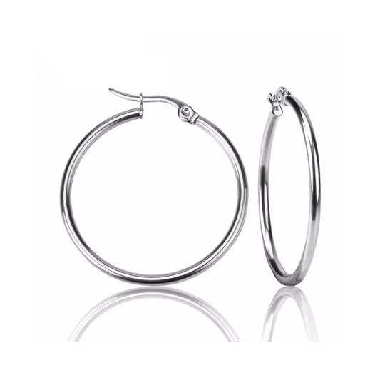 Titanium Stainless Steel Geometric Square Hoop Earrings Trendy Black Green Clear Cubic Zirconia Earrings for Women E22093