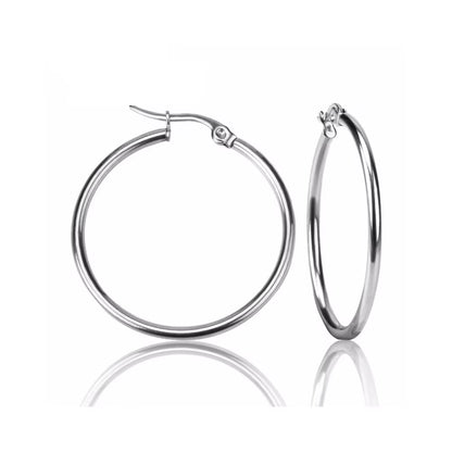 Titanium Stainless Steel Geometric Square Hoop Earrings Trendy Black Green Clear Cubic Zirconia Earrings for Women E22093
